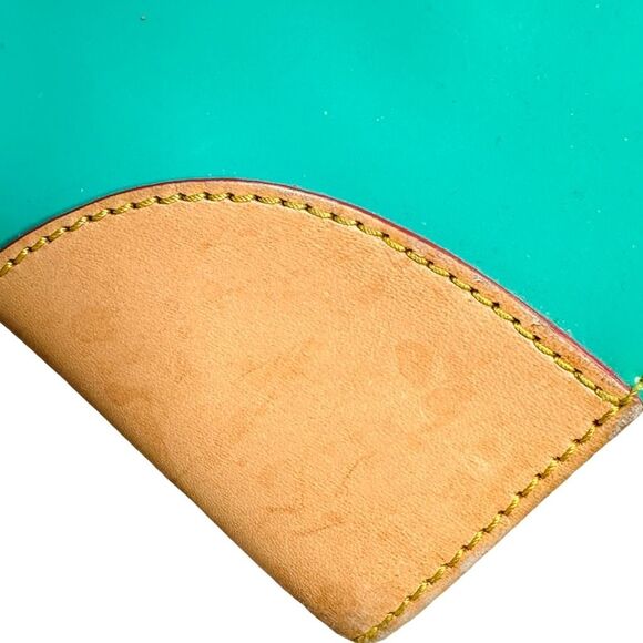 Dooney & Bourke Mint Green Patent Leather Janine Handbag - 12.5” x 9.5” x 6” - Picture 10 of 11